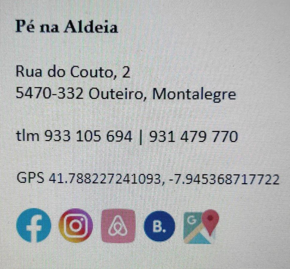 הוילה Outeiro  Pe Na Aldeia מראה חיצוני תמונה